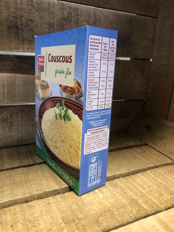 Couscous grain fin