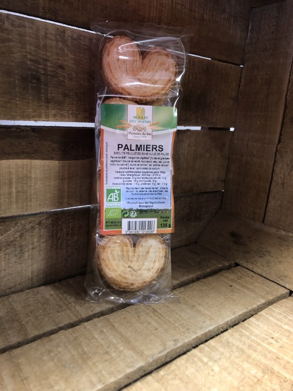 Palmiers feuilletés sans huile de palme