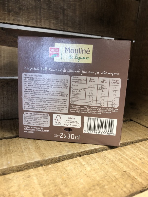 Mouliné de légumes