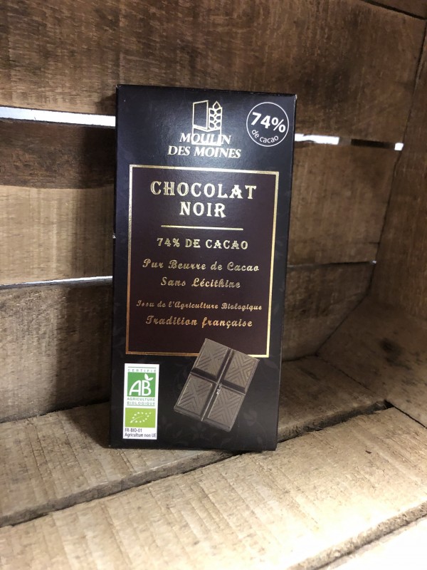 Chocolat noir 74% de cacao