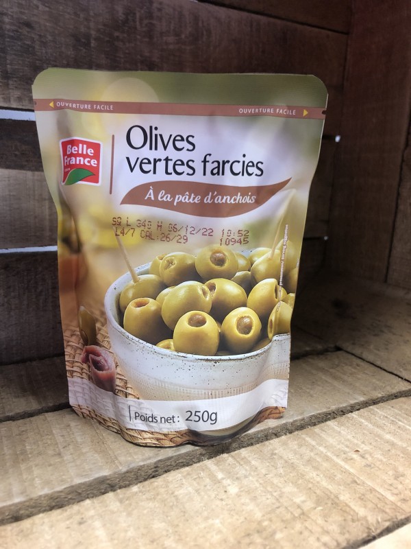 Olives vertes et anchois