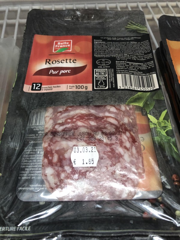 Rosette pur porc