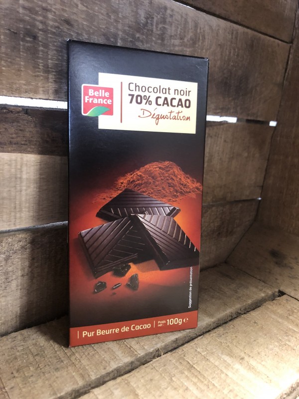 Chocolat Noir 70% de cacao