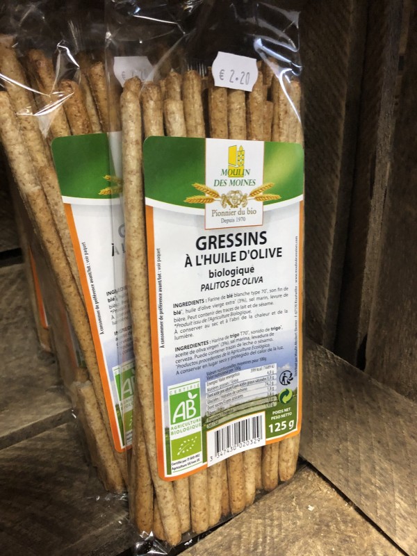 Gressins à l’huile d’olive BIO